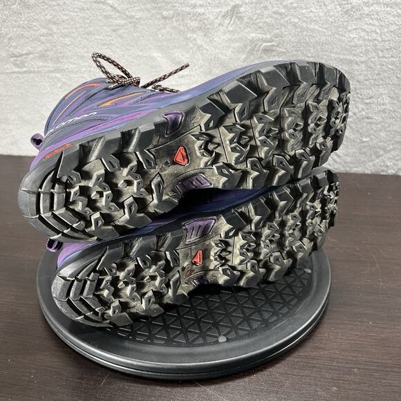 Salomon X Ultra Gore Tex Women US 8.5 Purple Hiking Lace Up Ankle Boots - Picture 10 of 10